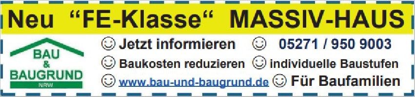 FE-Klasse Massiv-Haus von Bau & Baugrund NRW