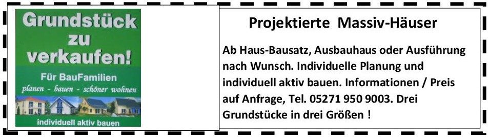 Neue Bauplätze in Lüchtringen, Übersicht 2026